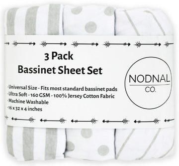 NODNAL CO. Best Bassinet Sheets